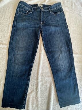 MOTHER The Dropout Jeans | Size 28 | Dark Wash Premium Denim